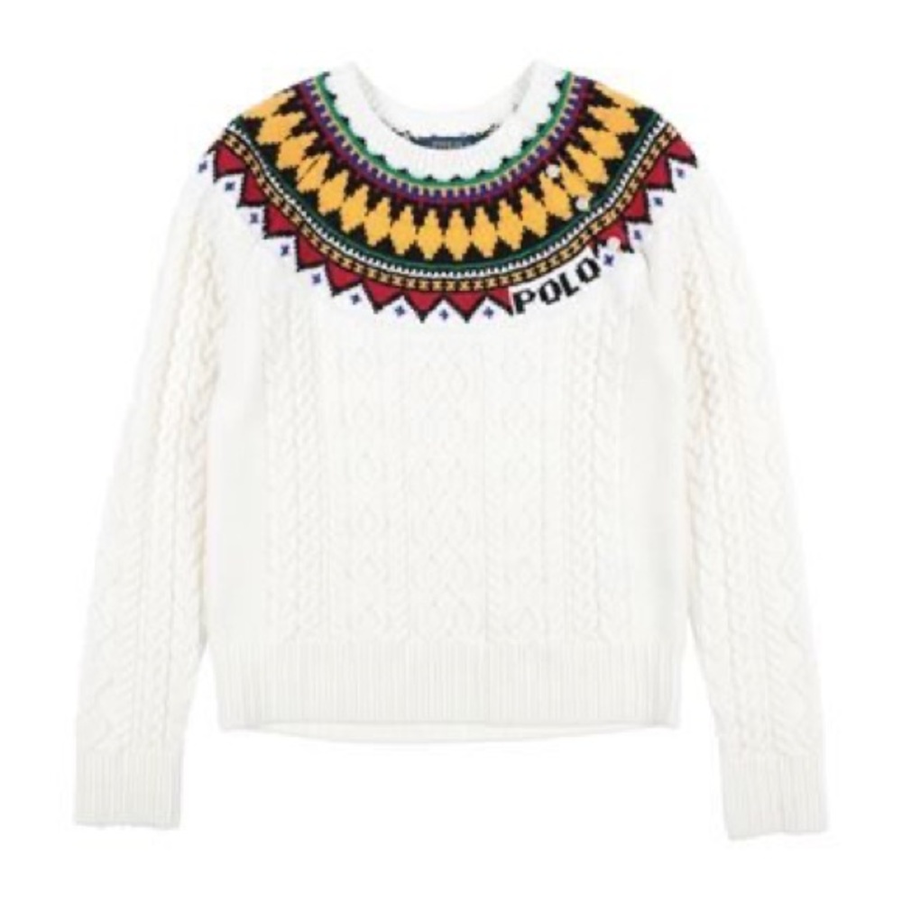 Polo by Ralph Lauren girl’s cable knit sweater size 6